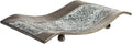 Creative Scents Schonwerk Silver Centerpiece for Dining Room - Crackled Mosaic Design Decorative Tray - Home Decor - Coffee Table Decorations Centerpiece for Dining/Living Room - Great Gift Idea