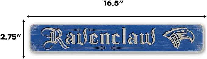 Harry Potter Ravenclaw Horizontal Wood Wall Decor - Vintage Ravenclaw Sign for Bedroom or Movie Room