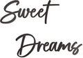 Vivegate Sweet Dreams Metal Sign Wall Art Decor - 35"X8" Black Modern Sweet Dreams Farmhouse Signs for Hanging Above Bed Wall Decor for Bedroom