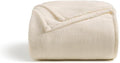 Cosy House Collection Everyday 1500 Series Fleece Blanket - Bedroom Essentials - All Season, Stays Fresh & Clean - Soft, Breathable & Skin-Friendly (Full/Queen, Cream)