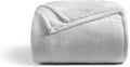 Cosy House Collection Everyday 1500 Series Fleece Blanket - Master Bedroom Essentials - All Season, Stays Fresh & Clean - Soft, Breathable & Skin-Friendly (King/Cal King, Silver)