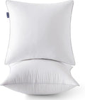 MIULEE 16x16 Pillow Inserts (Set of 2) -Decorative Throw Pillow with 100% Cotton Cover Square for Sofa Couch
