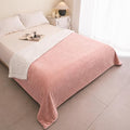 K.Garden Sherpa Fleece Throw Blanket for Couch Sofa, Super Soft Cozy Fuzzy Plush Blankets Fleece Thick Warm Blanket for Winter Reversible Thick Warm Blanket for Bed, Sofa,Pink 5060