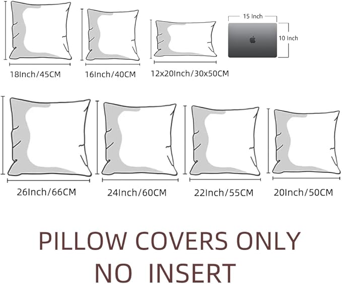 Fancy Homi Set of 1 Sage Green Boho Decorative Throw Pillow Covers 22x22 Inch for Living Room Bedroom Couch Bed Indoors, Rustic Retro Cushion Case 55x55 cm, Bohemian Room Home Decor