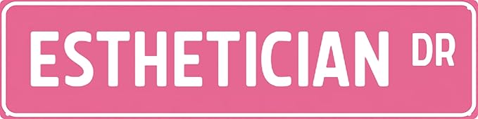 Esthetician Dr Metal Sign 4x16in Spa Salon Plaque for Bathroom Office Skincare Decor Gift