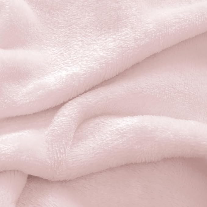 BEDELITE Flannel Sheets Full Size Pink - Super Soft Fleece Sheets Set Fluffy Extra Plush, 4 Piece(Include Fitted Sheet, Flat Sheet, 2 Pillowcases)