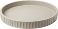 12in Decorative Tray for Coffee Table Tray Decor, Gray 100% Solid Concrete Decorative Round Tray for Kitchen, Living Room, Home Decor