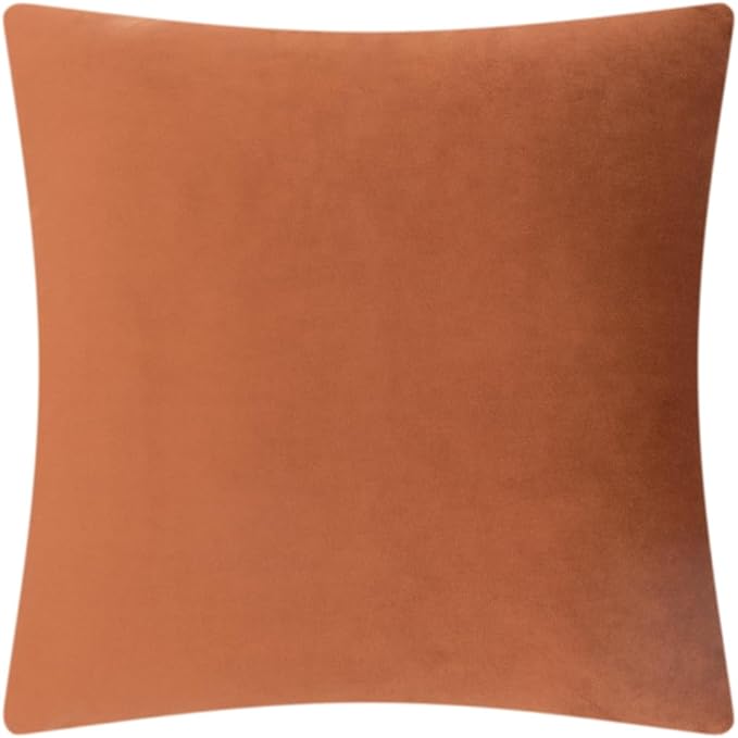 OiseauVoler 3D Sunflower Throw Pillow Cover Decorative Handmade Pillowcases for Couch Farmhouse Living Room Decoration 18x18 Inch Burnt Orange