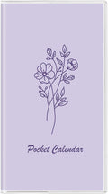 Pocket Calendar 2026-2027, Pocket Planner 2026-3.7" x 6.7" - Runs from January 2026 Until December 2027, Monthly Planner 2026-2027 with PVC Cover for Planning, Purple