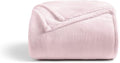 Cosy House Collection Everyday 1500 Series Fleece Blanket - Bedroom Essentials - All Season, Stays Fresh & Clean - Soft, Breathable & Skin-Friendly (Full/Queen, Pink)