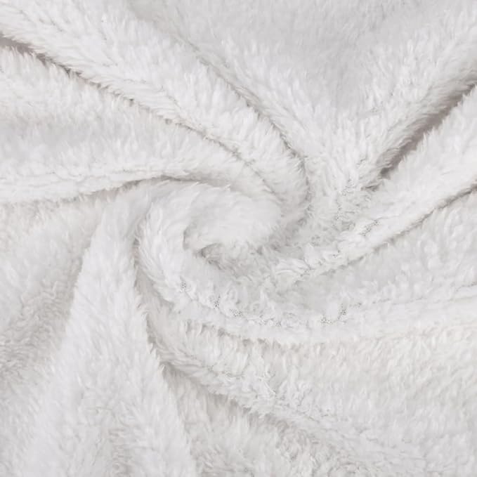 Catalonia Silky Soft Sherpa Throw Blanket, Flannel Chevron Micro Plush Fleece Throws for Couch Sofa TV Bed, Reversible, Comfy, Fuzzy, 50"x60" Brown