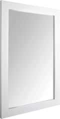 Amazon Basics Rectangular Wall Mount Mirror for Bedroom, Living Room, Entryway, Wide Trim, 24" x 36", White
