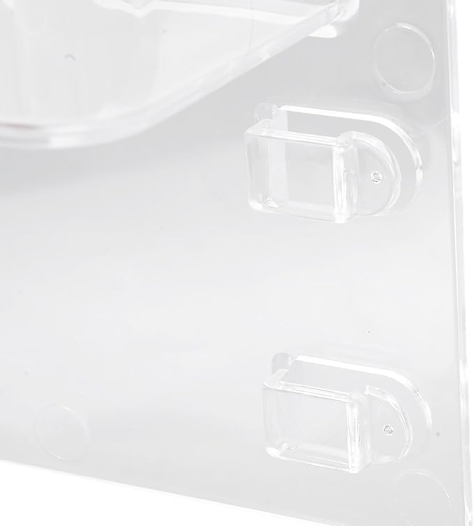 Ejoyous Bedside Shelf Wall Mount, Adhesive Phone Holder Organizer with Hooks and Cable Clips On Dorm Room, Wall Storage for Glasses Remote Earphone Cell Phone Charger Keys Snacks (Transparent)