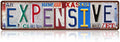 Vintage Expensive Wall Decor Street Signs Metal Tin Signs 16 x 4 Inches