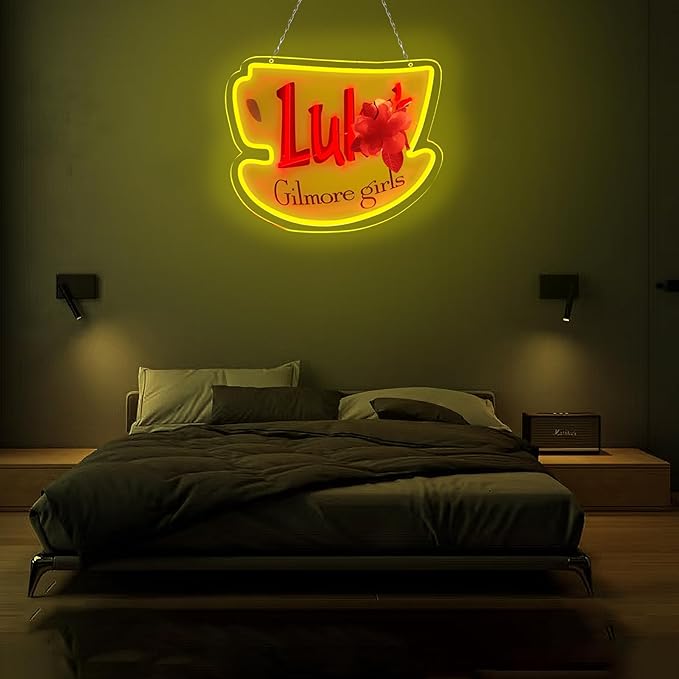 Pugna Luke's Coffee Neon Signs for Wall Decor Dimmable Neon Lights for Bedroom Led Signs Suitable for Dormitory Man Cave Christmas Gift 15.7 x 12.9IN-USB Powered-Acrylic