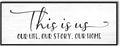 YPY This Is Us Family Wall Decor Sign for Living Room, Farmhouse Home Decor Wall Entryway Quotes Bedroom Decorative Plaques Art 32'' x 12''