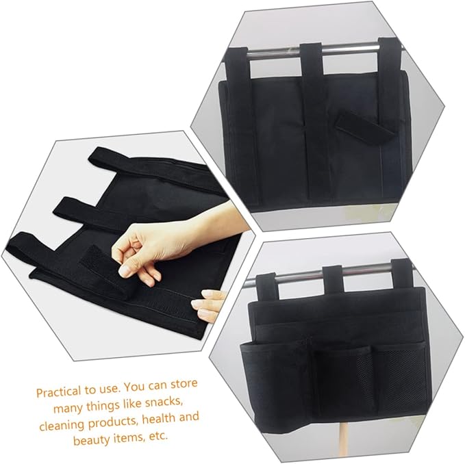 Happyyami Bedside Hanging Organizer Pouch Multipurpose Storage for Dormitory Home for Snacks Phone Chargers Beauty Items Easy to Install Door Back Storage Bag