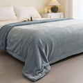 K.Garden Sherpa Throw Blanket for Couch Sofa, Super Soft Cozy Fuzzy Plush Blankets Fleece Thick Warm Blanket for Winter Reversible Thick Warm Blanket for Bed, Sofa, Blue 6080