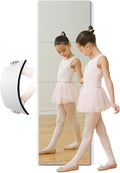 Full Length Mirror for Kids Safety Shatterproof Mirror, Plastic Wall Mirrors,Made of Acrylic Plexiglass Mirrors,（X Large 16"x 16"x 4 Pcs) Long Bedroom Door Closet Mirro,Workout for Home Gym Body Mirro