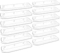 SpaceWhisper Floating Shelves for Wall, 12-Pack 15" Wall Shelves for Bathroom, Bedroom, Living Room, Display Hanging Shelf Organizer for Book, Picture Ledge, Figure Storage, Room Decor (Clear)