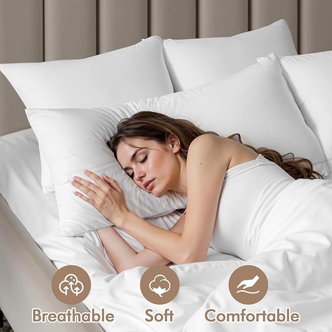 MIULEE 14x22 Inch Premium Lumbar Throw Pillow for Bed Sofa Couch Virgin Microfiber with 100% Cotton Cover Decorative Throw Pillow Insert Stuffer Form