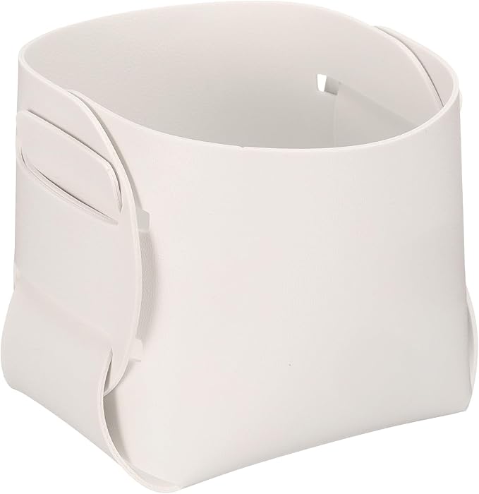 uxcell Valet Tray Organizer, PU Leather Desktop Storage Organizer Box Tray Entryway Table Bedside Nightstand Catchall Vanity Tray for Jewelry Key Coin Watch Wallet (White)