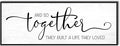 YPY And So Together They Built A Life They Loved Wall Decor 40''x15'' Couples Master Bedroom Over The Bed Wall Decor Sign Pictures Large Bedroom Wall Art Above Bed Farmhouse Quotes