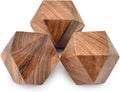 NIRMAN Acacia Wood Decorative Wood Ball for Centerpiece or Individual Use Ideal for Use in Living, Dining Room, Coffee Table Centerpiece Home Décor (3" x 3" x 3"), (Set of 3)