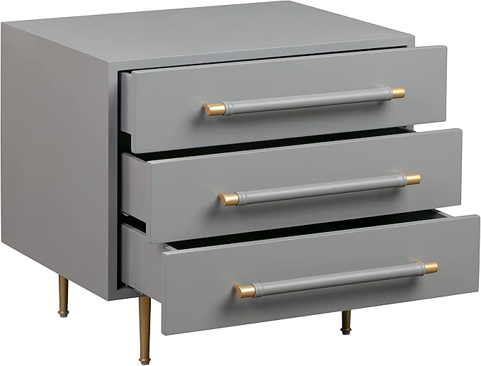 Tov Furniture Trident Nightstand (Grey)
