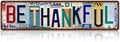 Vintage Be Thankful Street Sign Wall Decor Metal Tin Signs for Bar Home Bedroom Garage