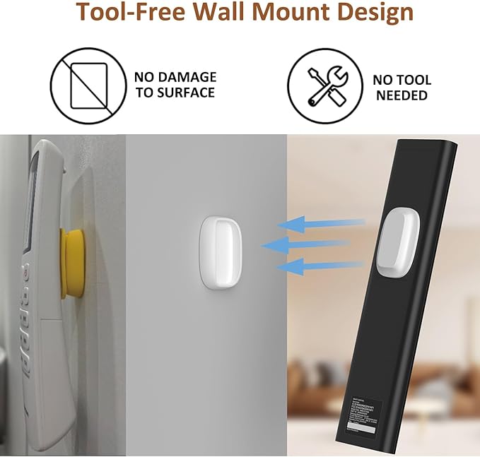 5 Pack Upgraded Magnetic Remote Control Holder Wall Mount - Enhanced N52 Magnets & Stronger Adhesive, No-Drill Remote Organizer for TV/Fan/AC Remotes