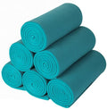 CAI TENG Fleece Throw Blanket Blankets Bulk for Couch Lightweight Warm Soft Cozy Kids Blanket Bulk 50 x 60 inch Fleece Fabric Yard Solid for Bed Sofa Travel Gifts Outdoor Blue 6 Pack