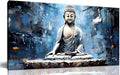 Xxliren Blue Zen Wall Art for Living Room Large Size Meditation Wall Decor Buddha Wall Art Yoga Wall Decor Ready To Hang Size 60 x 30 Inch