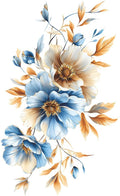 3D Wall Stickers DIY Flower Wall Decal Removable Waterproof Wall Art Decor for Bedroom Living Room Offices Home Decoration