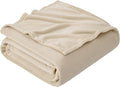 Hansleep Fleece Queen Blanket for Bed Fleece Taupe, Super Soft Flannel Fuzzy, Plush Cozy Blanket for All Seasons, Taupe, Queen 90x90 Inches