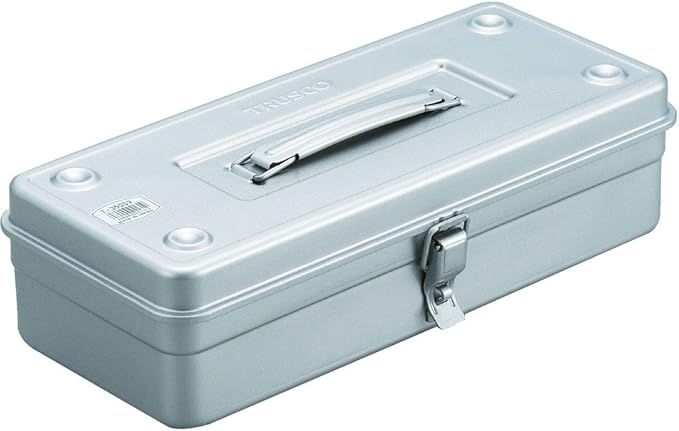 TRUSCO T-350SV Trunk Tool Box, 14.8 x 64.2 x 4.0 inches (373 x 163 x 102 mm), Silver