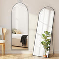 Mirror Full Length, Upgraded Body Wall Mirrors with Shatter-Proof Glass, Floor Standing, Hanging or Leaning, Tall Mirror with Stand Aluminum Alloy Frame for Bedroom Cloakroom