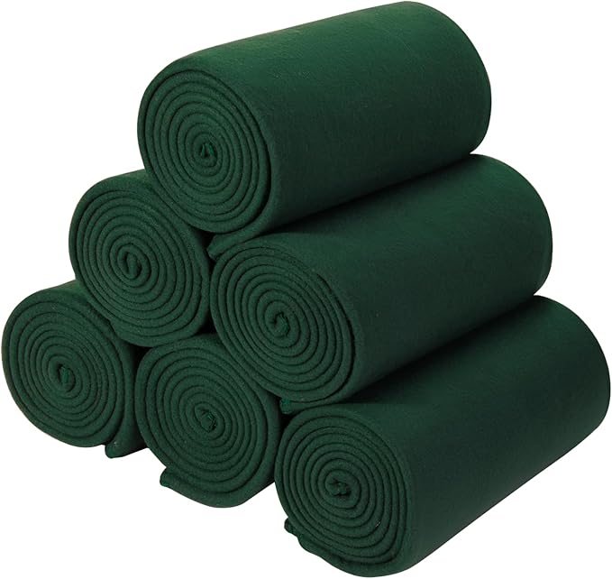 CAI TENG Blankets Throws Fleece Blanket Bulk Green Lightweight Warm Kids Blanket Soft Cozy Deco Christmas 50 x 60 Dog Blanket Bulk Fleece Fabric Blanket for Bed Sofa Couch Office Outdoor 6 Pack