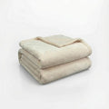Fleece Blanket Twin - 60x80 Inch Lightweight & Buttery-Soft Throw for Bed, Sofa, Camping | 300GSM Cloud-Touch Microfiber | Cozy Essentials for Travel & Movie Nights, (Cream)