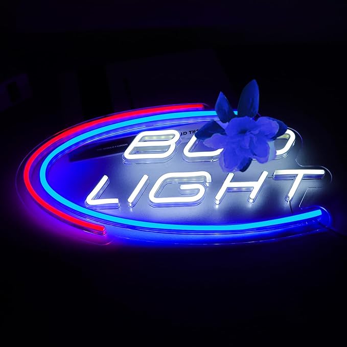 JFLLamp Beer Neon Signs for Wall Decor Neon Lights for Bedroom Led Signs Suitable for Man Cave Bar Pub Restaurant Christmas Birthday Party Gift Led Art Wall Decorative Crs Light Bar Sign