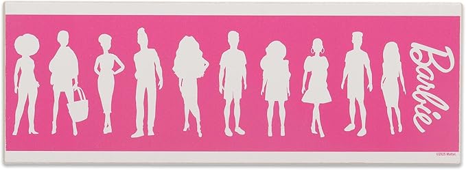 Mattel Barbie Silhouettes Wood Wall Decor - Stylish Barbie Wall Art for Bedroom or Play Room