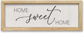 comurdyo Living Room Home Sweet Home Sign Wall Decor 16"×6" Small Home Vintage Farmhouse Minimalist for Wood Framed Dining Room Wall Plaque Hanging Horizontal Art Decor (Wood)