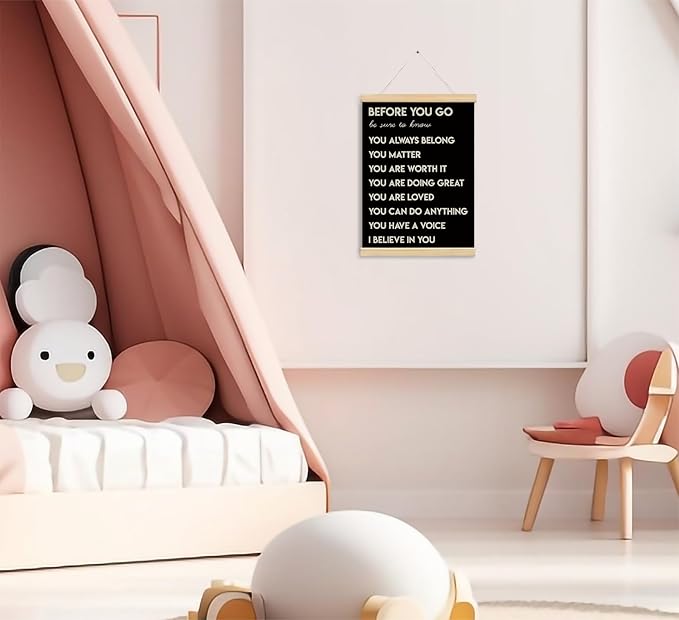 foedor Mental Health Posters,Positive Affirmations Wall Sign Decor Posters for Health Office,Inspirational Wall Art for Office Bedroom Kids Playroom Wall Decor,12x16 In