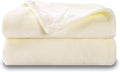 NANPIPER Baby Blankets, Super Soft Fleece Fuzzy Blanket for Toddler, Luxury Cozy Lightweight Microfiber Plush Blanket-Throw Size 30"x40",Ivory White
