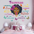 Black Girl Magic Inspirational Wall Quotes I Am Special Motivational Saying African American Wall Sticker for Nursery Baby Toddler Room Afro Kid Bedroom Playroom Wall Decoration Home Decor