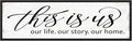 This Is Us Wall Decor Sign: Romantic Bedroom Wall Decor Above Bed For Couples, Family Love Quotes For Home Living Room, Modern Farmhouse Kitchen Country Decor Aesthetic