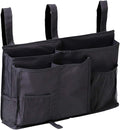 Sugaroom Organizer Caddy - Bedside, Bunk Bed, Hanging & Pocket Storage - Baby, Dorm, Hospital - Black