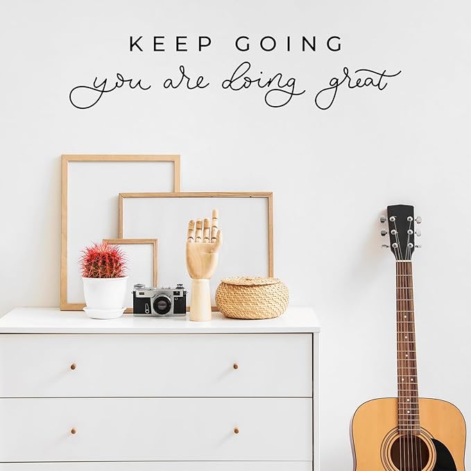 Zonon 5 Sheets Vinyl Wall Decals Peel and Stick Inspirational Quotes Decals Motivational Wall Stickers for Mirror Bedroom Living Room Office Bathroom(Believe in Yourself)