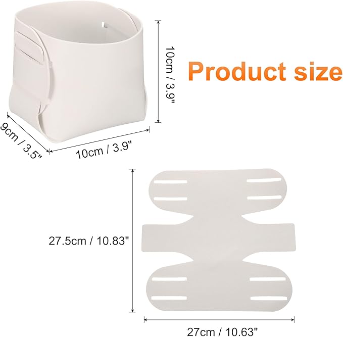 uxcell Valet Tray Organizer, PU Leather Desktop Storage Organizer Box Tray Entryway Table Bedside Nightstand Catchall Vanity Tray for Jewelry Key Coin Watch Wallet (White)