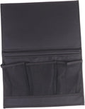 Luxshiny Convenient Black Hanging Pouch for Bedside Storage Capacity Organizer for Phone Chargers Books and More for Sofa Dorm Hospital and Home Use